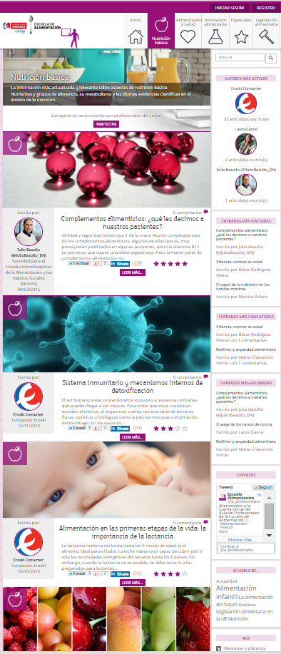 proyecto web desarrollado por Bikuma en drupal