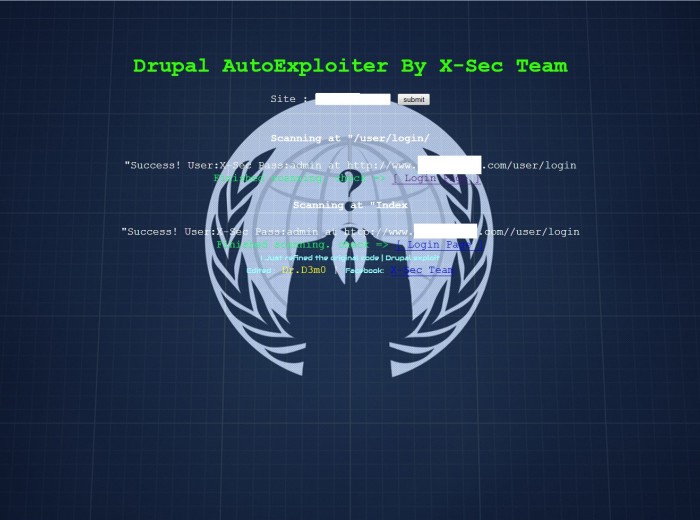 drupal hackeado